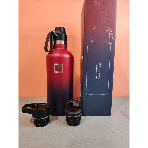 Iron Flask 32 oz. Narrow Mouth Stainless Hydro Flask Dark Rainbow - Picture 1 of 4